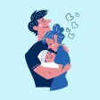 Family Day Together Stickers Family Day Together Stickers