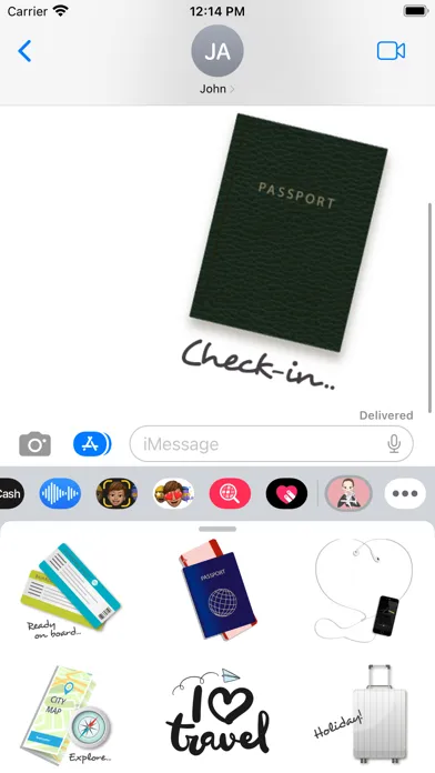 Captures d'écran de Flight Attendant Crew Stickers