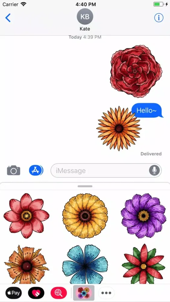 Garden of Flower Stickers Ekran Görüntüleri
