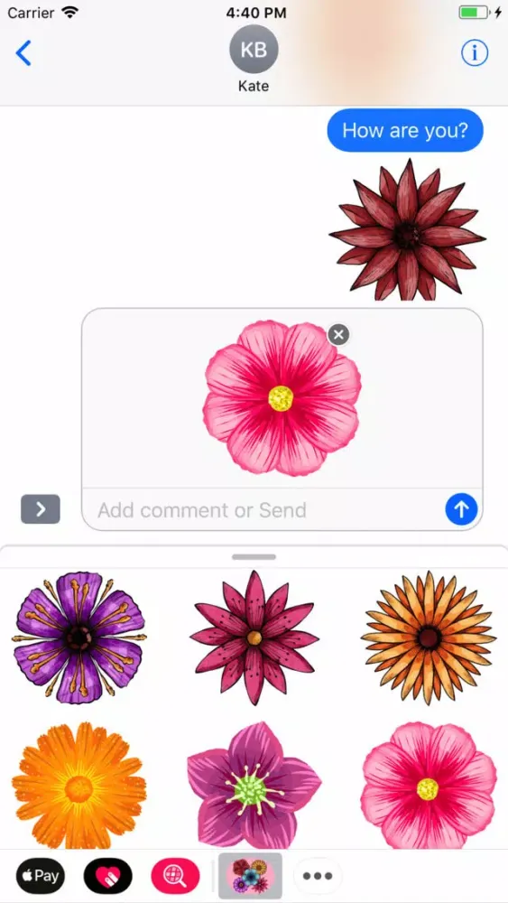 Garden of Flower Stickers Ekran Görüntüleri