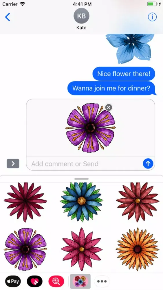 Garden of Flower Stickers Ekran Görüntüleri