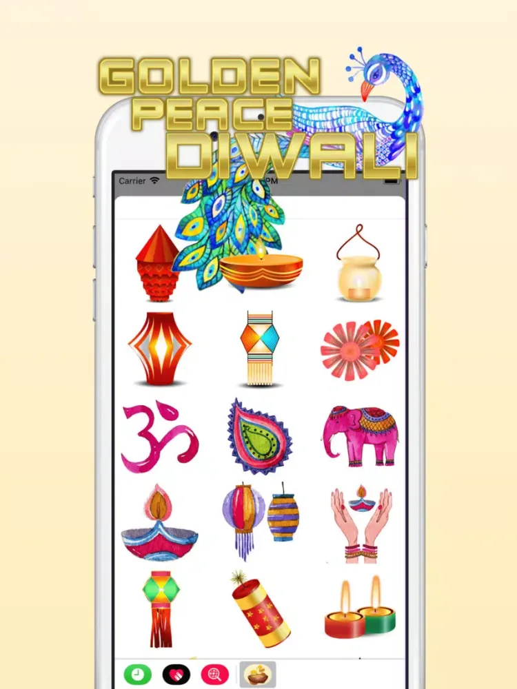 Screenshot di Golden Peace Diwali Sticker iPad 