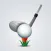 Golf Swings Retro Stickers