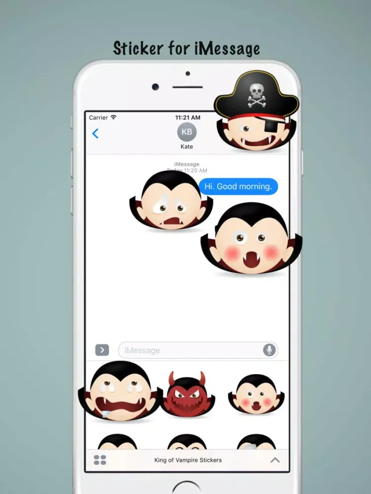 King of Vampire Stickers: Dracula vs Skull iPad  Ekran Görüntüleri
