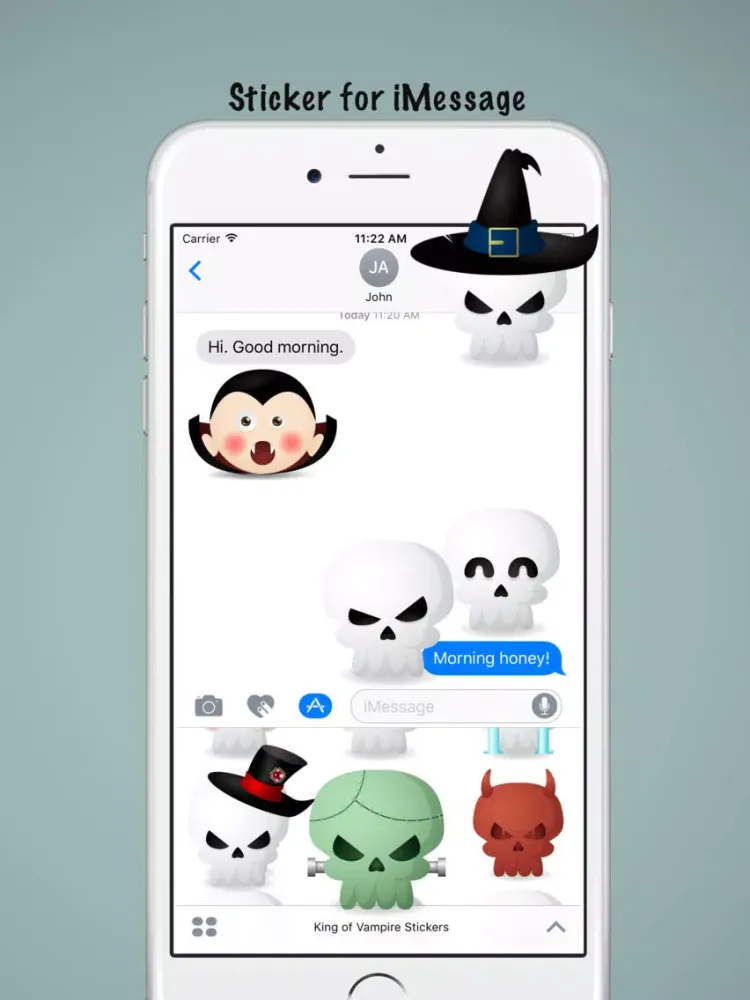 King of Vampire Stickers: Dracula vs Skull iPad  Ekran Görüntüleri