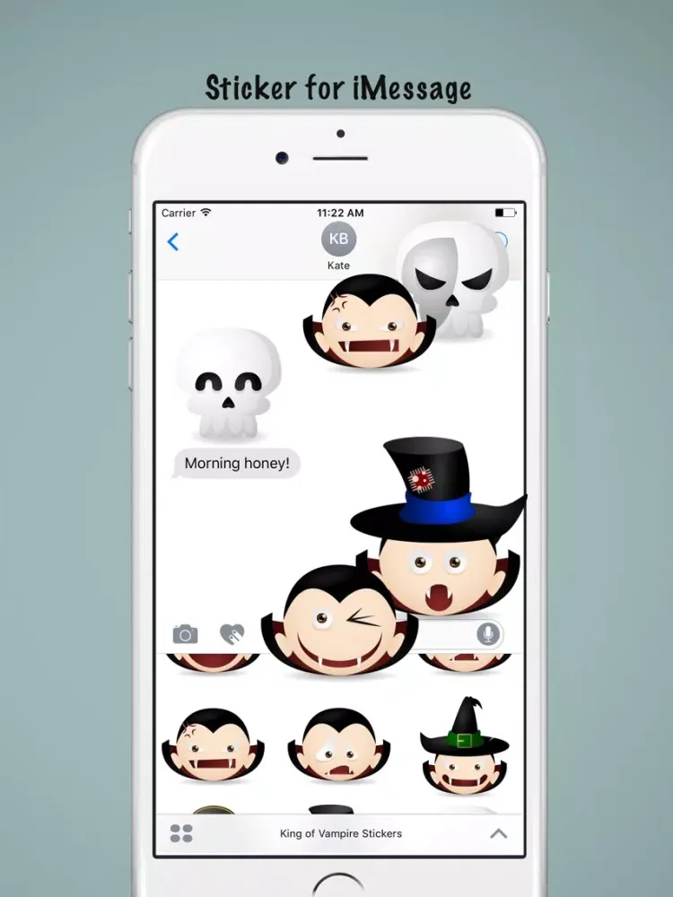 King of Vampire Stickers: Dracula vs Skull iPad  Ekran Görüntüleri