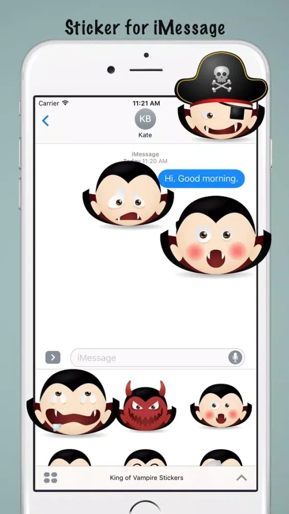 King of Vampire Stickers: Dracula vs Skull Ekran Görüntüleri