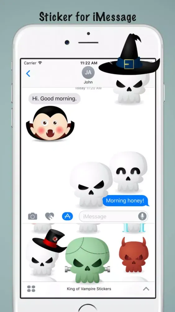 King of Vampire Stickers: Dracula vs Skull Ekran Görüntüleri