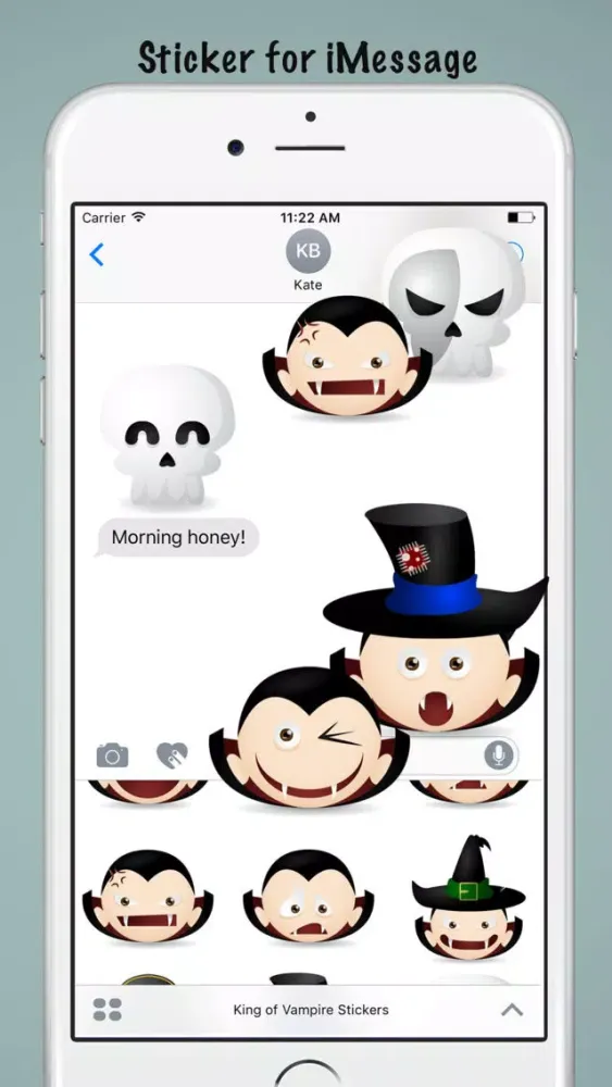 King of Vampire Stickers: Dracula vs Skull Ekran Görüntüleri