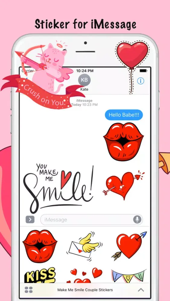 تصاویر Make Me Smile Couple Stickers