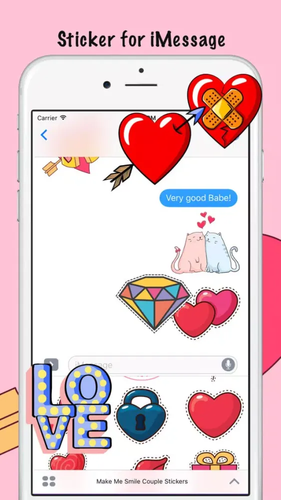 تصاویر Make Me Smile Couple Stickers