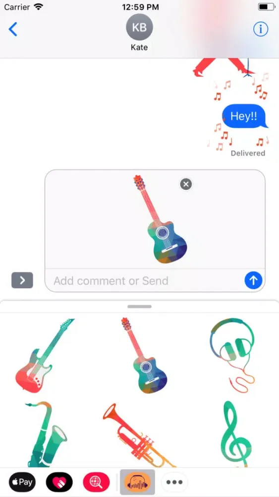 Musical Moment Stickers स्क्रीनशॉट