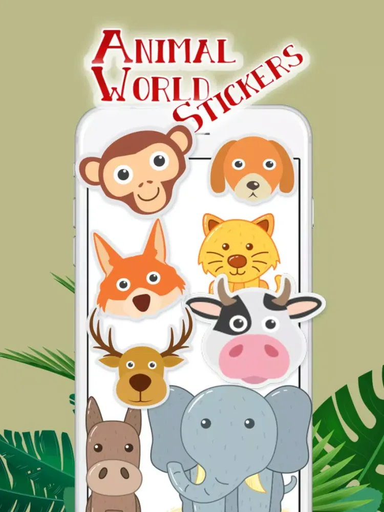 Capturas de pantalla de Animal World Stickers iPad 