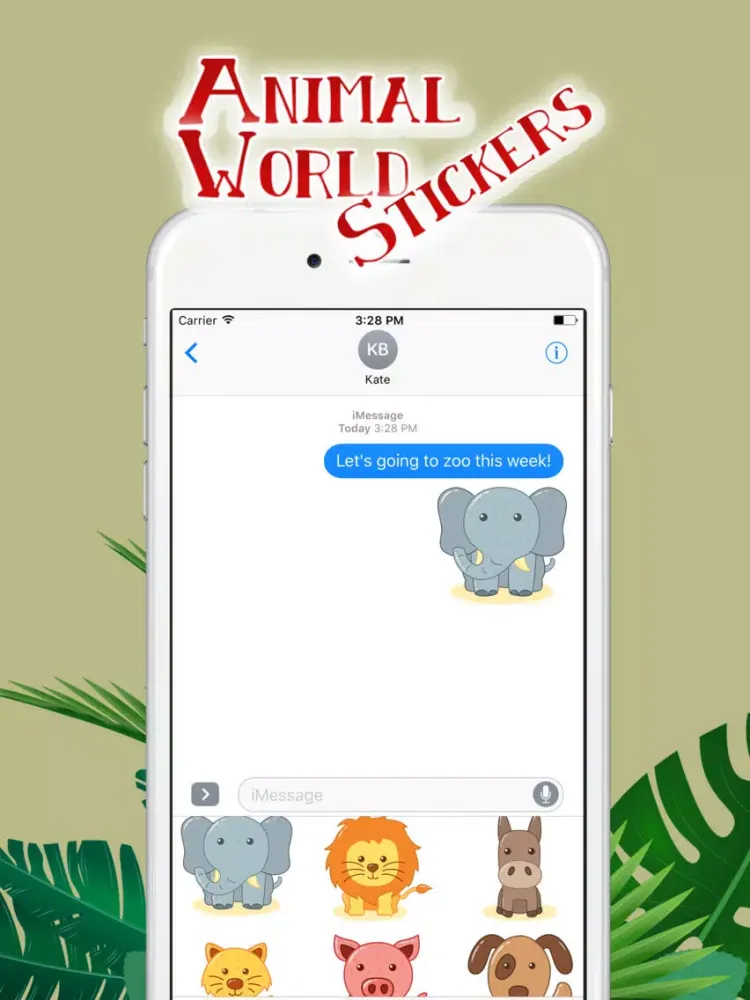 Capturas de pantalla de Animal World Stickers iPad 