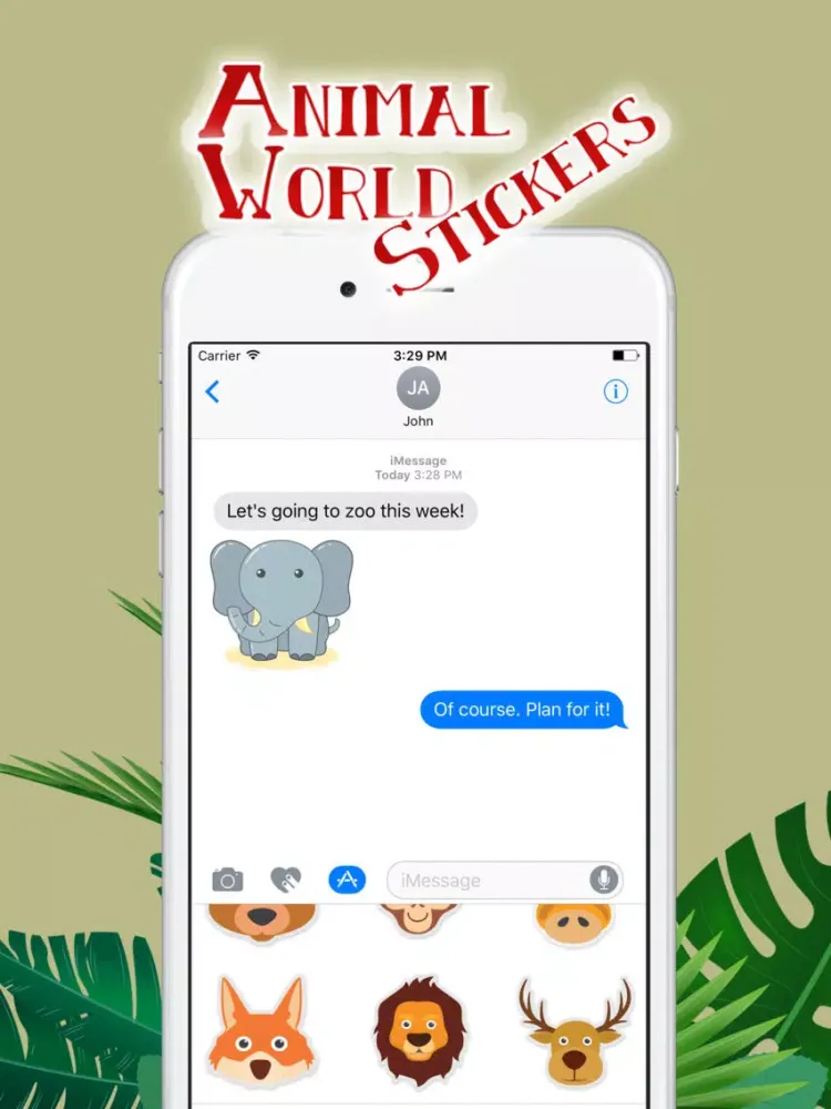 Capturas de pantalla de Animal World Stickers iPad 