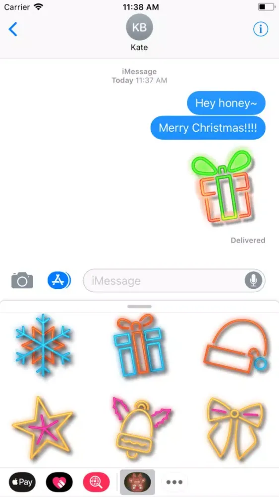 Christmas Lighten Stickers Screenshots