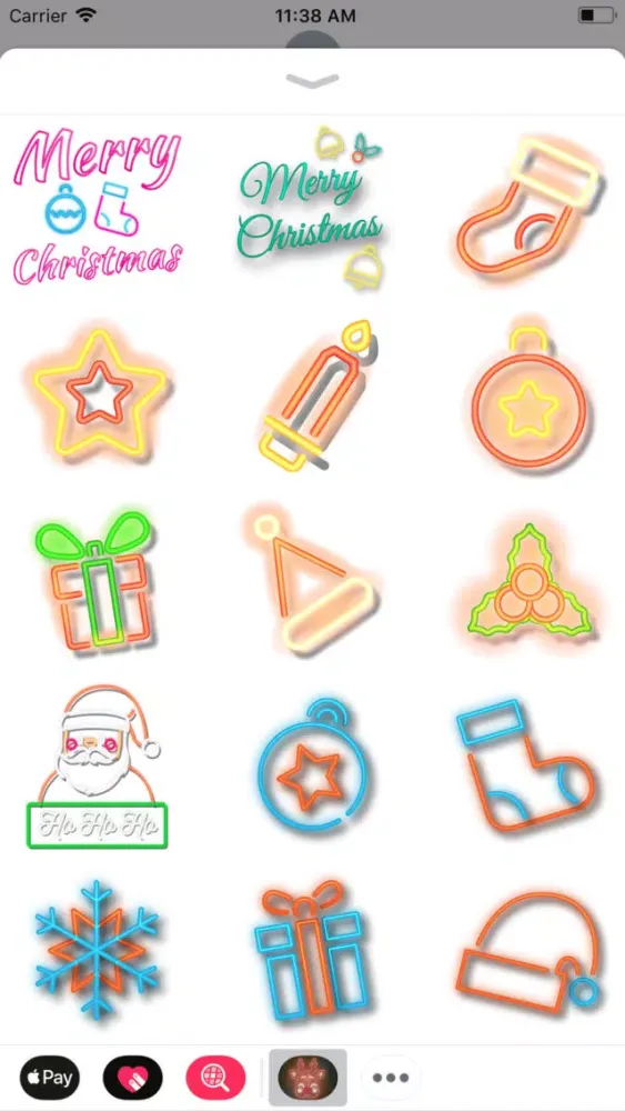 Christmas Lighten Stickers Screenshots