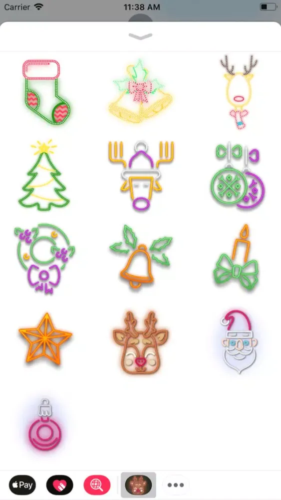 Christmas Lighten Stickers Screenshots