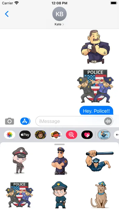 Officer Police Stickers سکرین شاٹس