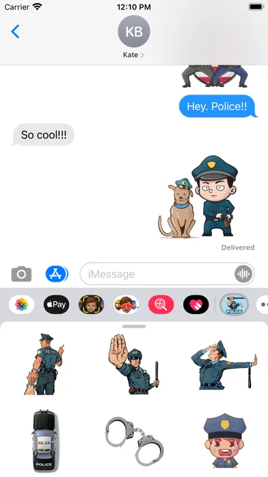 Officer Police Stickers سکرین شاٹس