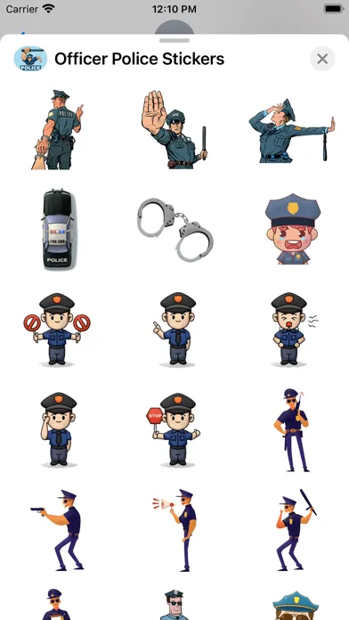 Officer Police Stickers سکرین شاٹس