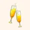 Party Champagne Stickers