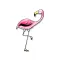 Pink Gentle Flamingo Stickers