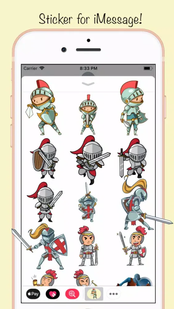 ภาพหน้าจอของ Royal Warrior Stickers