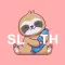 Sleepy Sloth Stickers