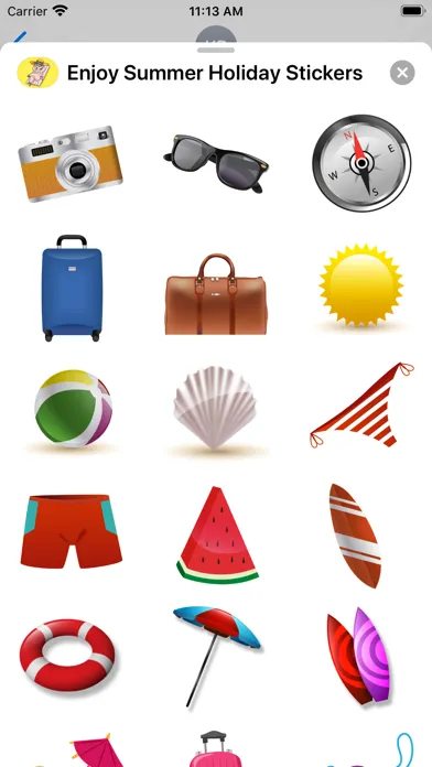 Enjoy Summer Holiday Stickers應用截圖