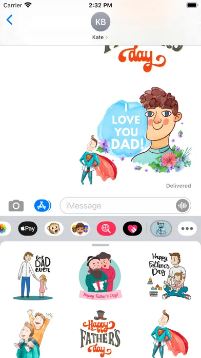 Скриншоты My Dear Father's Day Stickers