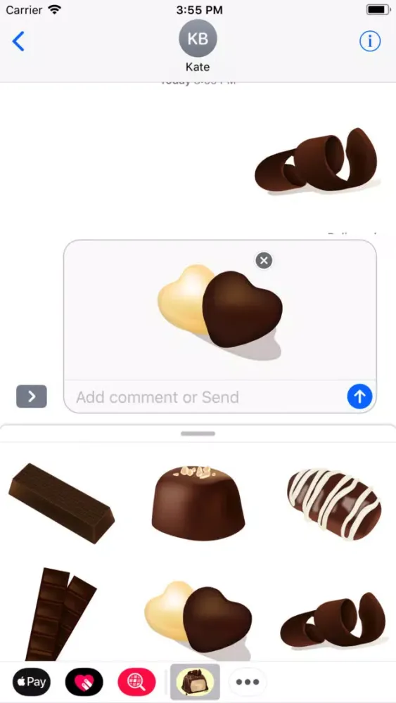 Скриншоты Milk Chocolate Bar Stickers