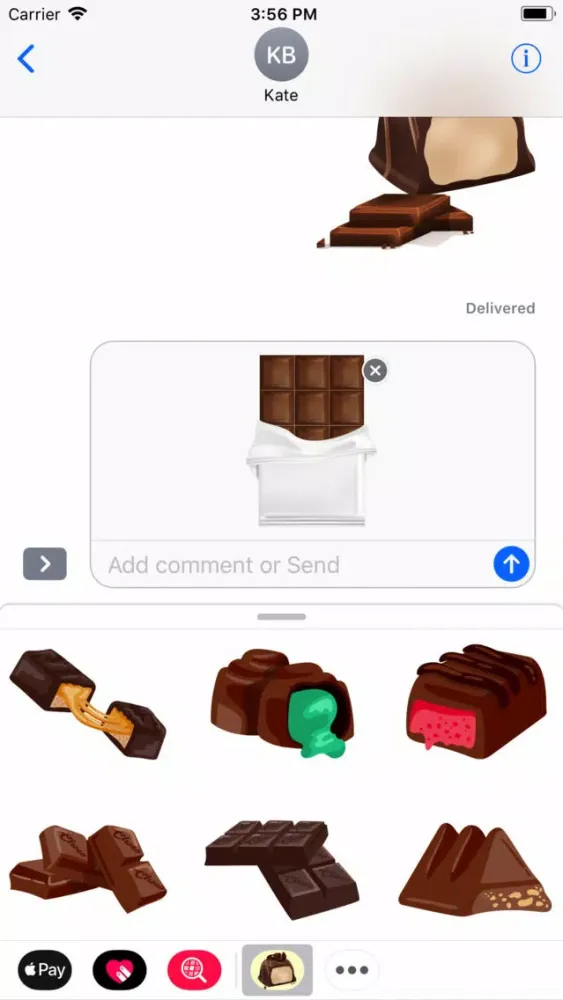 Скриншоты Milk Chocolate Bar Stickers