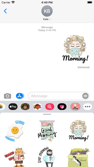 Happy Good Morning Stickers Screenshots