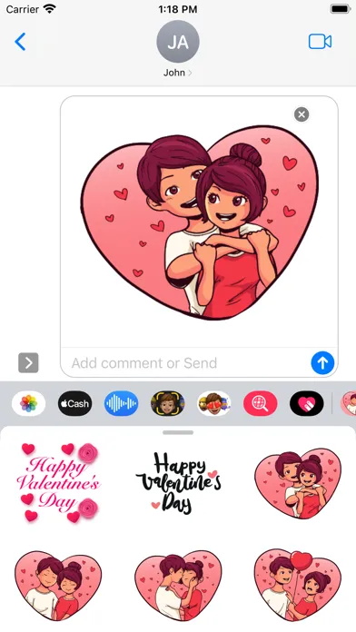 Together Couple Stickers Ekran Görüntüleri