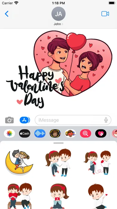 Together Couple Stickers Ekran Görüntüleri