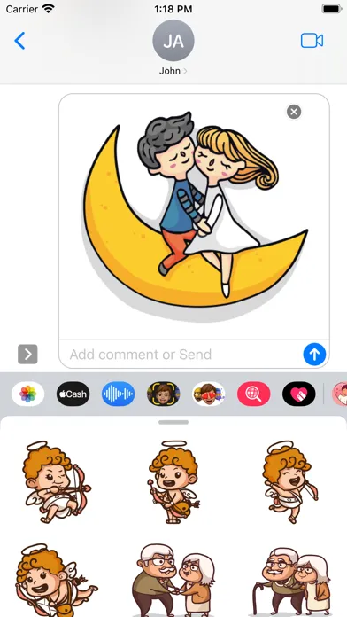Together Couple Stickers Ekran Görüntüleri