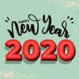 Welcome 2020 New Year Stickers