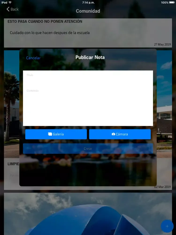 Ảnh chụp màn hình của Integra Todos Somos Lomas iPad 