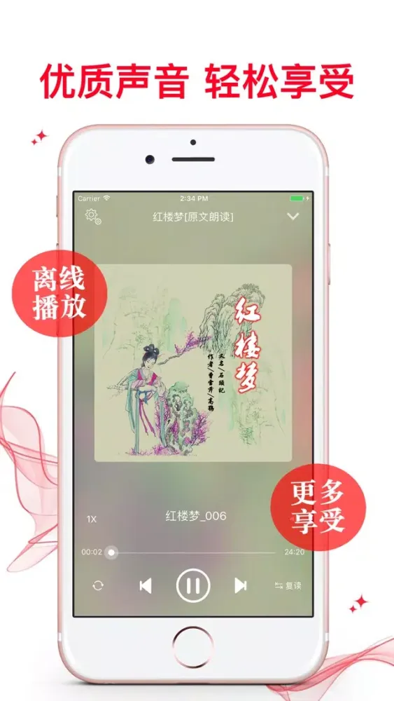 ภาพหน้าจอของ 紅樓夢【有聲】國學經典 原文朗讀