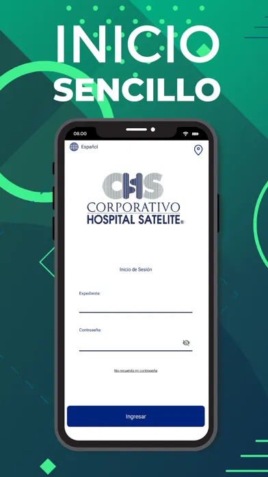 Zrzuty ekranu Hospital Satélite Pacientes
