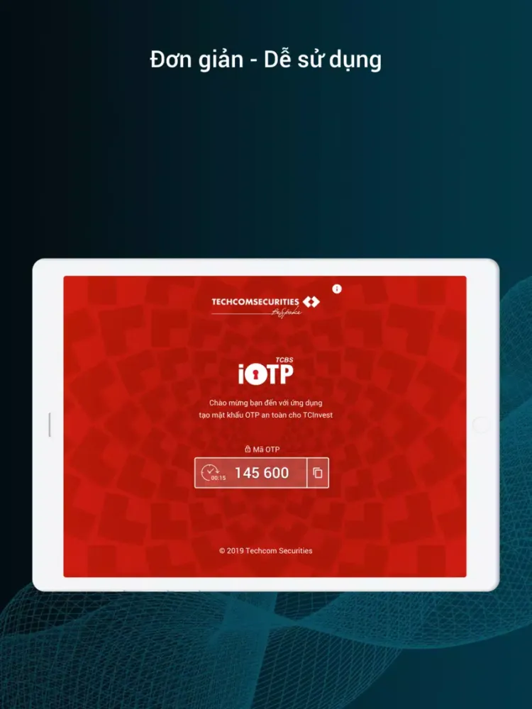 Capturas de tela do TCBS iOTP iPad 