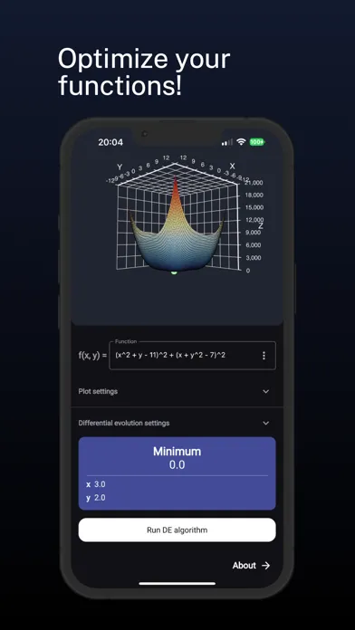 Screenshot di Differential Evolution