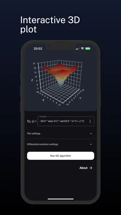Screenshot di Differential Evolution