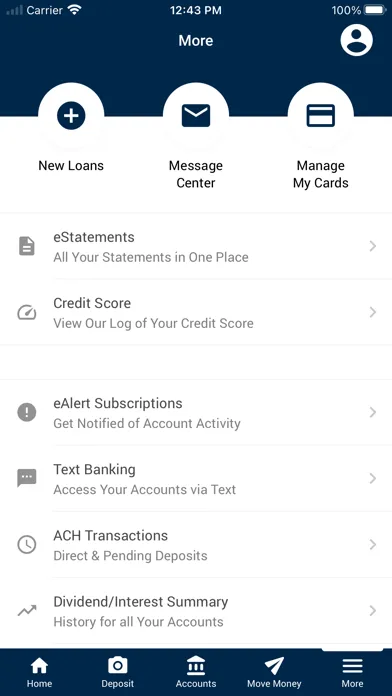 Zrzuty ekranu Total Community Credit Union
