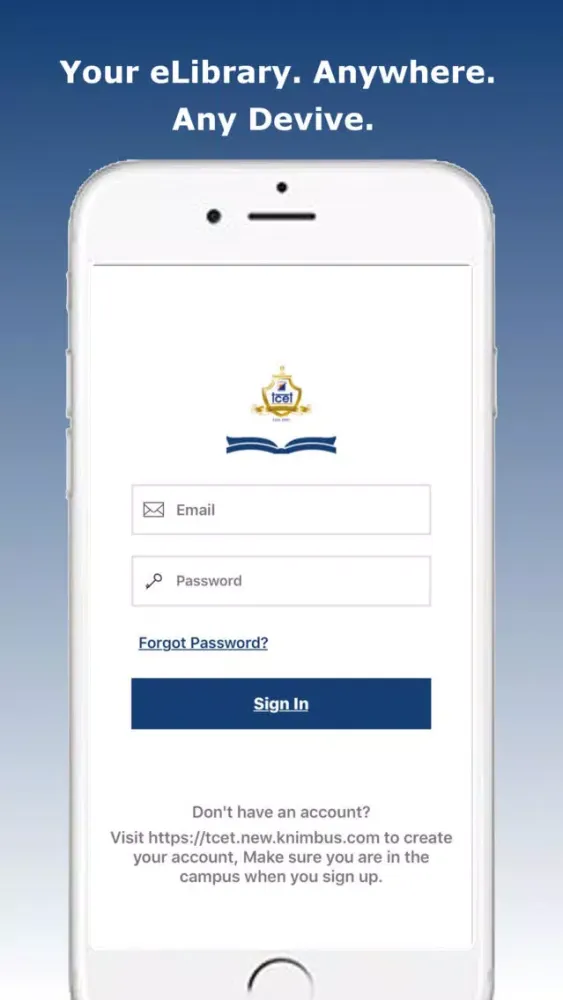 TCET eLibrary Screenshots