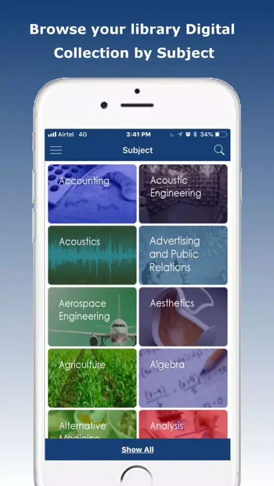 TCET eLibrary Screenshots