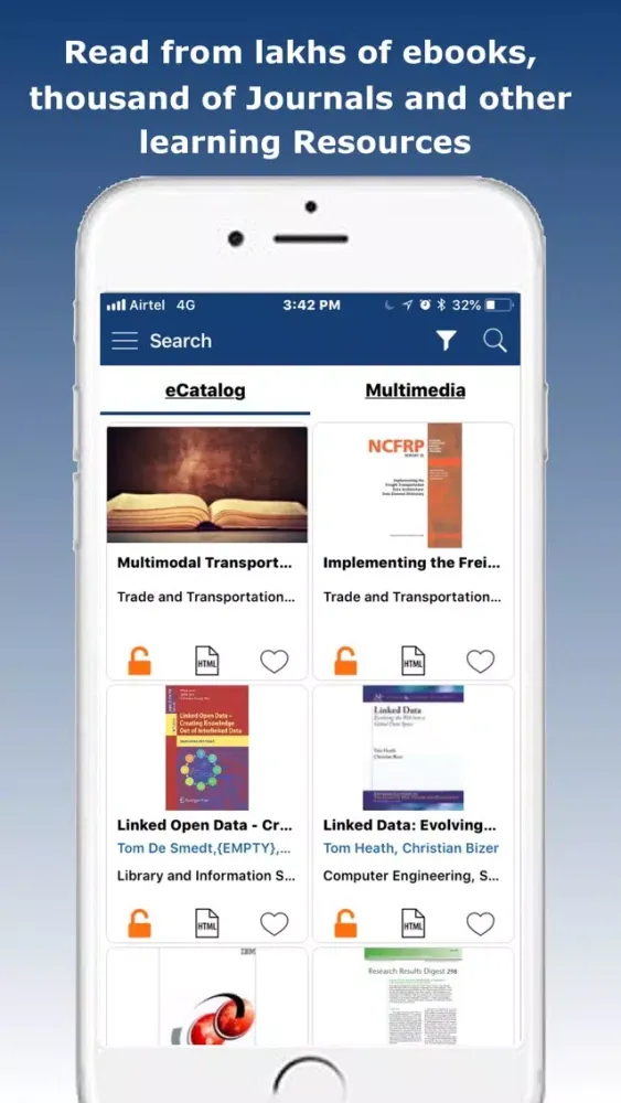 TCET eLibrary Screenshots