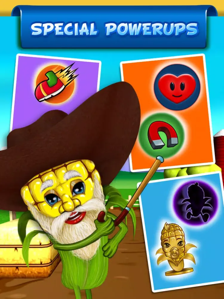 Ảnh chụp màn hình của ``Baby Corn Run 3D Farm Race - Real Vegetable Endless Runner Dash Racing Free by Top Crazy Games iPad 