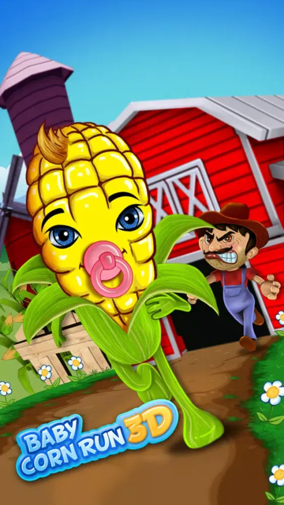 Ảnh chụp màn hình của ``Baby Corn Run 3D Farm Race - Real Vegetable Endless Runner Dash Racing Free by Top Crazy Games